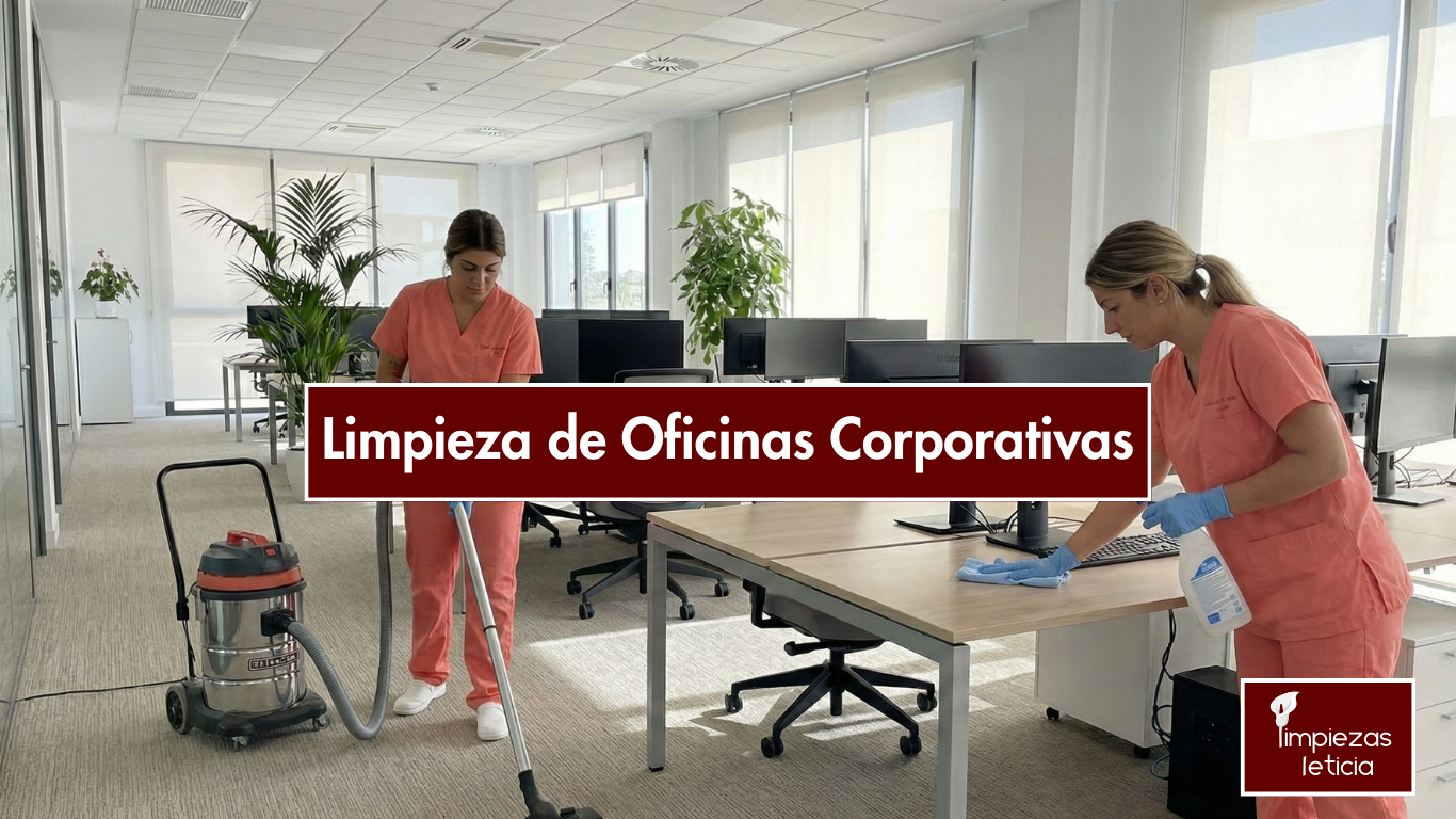 Limpieza oficinas corporativas, Limpiezas Leticia empresa de servicios de Limpieza Profesional