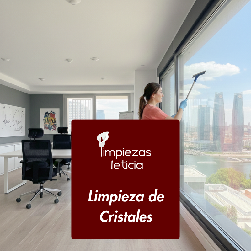 Limpieza de Cristales, Limpiezas Leticia, empresa de limpieza profesional en Madrid